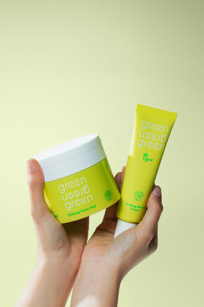 Korean Real Centella Calming Toner Pad & Firming Repair Cream Set